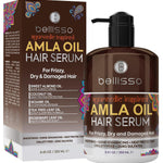 Amla Oil Serum Sulfate and Paraben Free 8.45 Fl Oz Anti Frizz Heat Protection for Damaged Hair Professional Salon Grade Deep Conditioning Smoothing Treatment for Women and Men